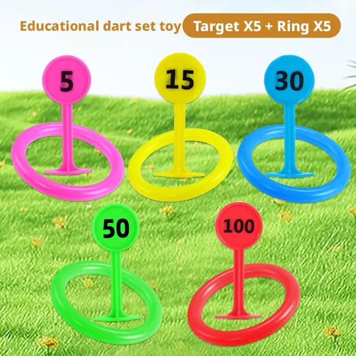 Jouets de lancer d'anneaux pour l'éducation précoce, accessoires de sport d'intérieur et d'extérieur