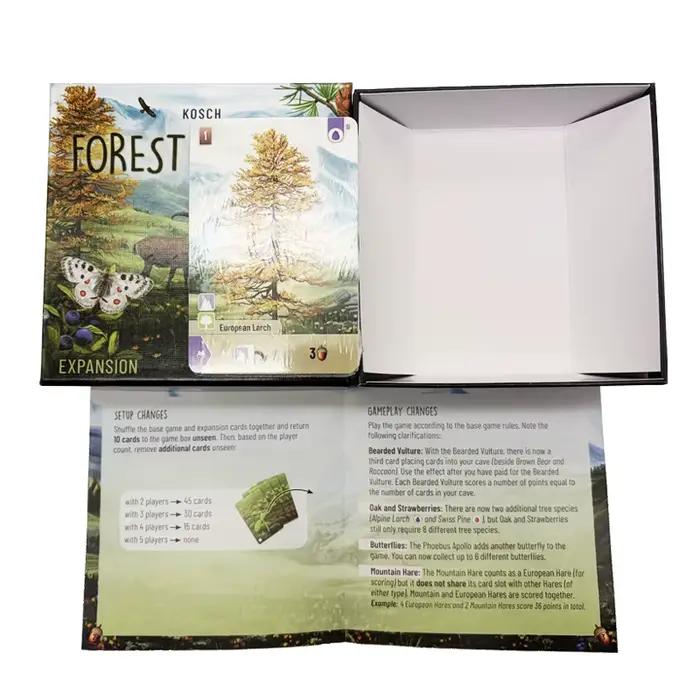 Jeu de société Forest Shuffle jeu de stratégie intelligent et amusant pour enfants et adultes jeu d'extension Exploration Alpine pour occasions spéciales parties familiales cadeaux