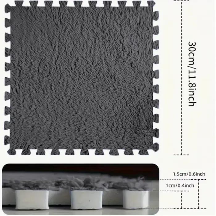 Tapis de jeu en peluche douce pour bébé, 20 pièces, Puzzle pour enfants, tapis de jeu en mousse EVA antidérapant, adapté aux chambres à coucher et aux balcons