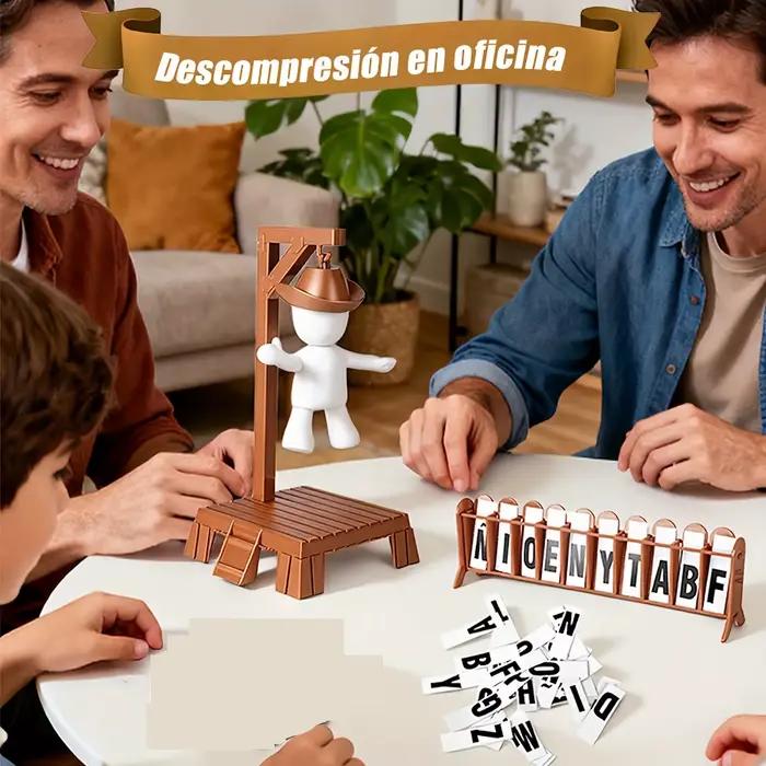 Jeu de société magnétique Cowboy Hangman : Devinez le mot avant que Hank ne tombe – Jeu de voyage avec poupée suspendue