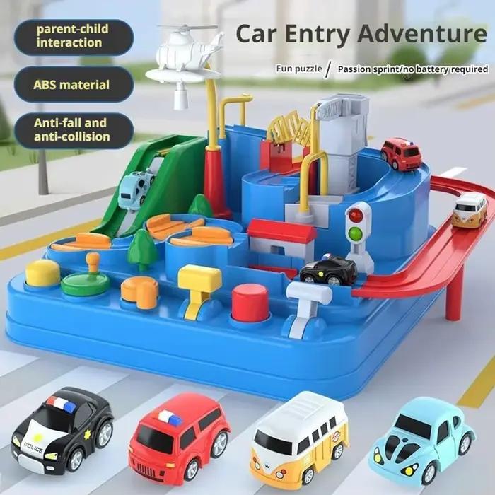 Piste électrique Parking Construction voiture jouet course Rail
