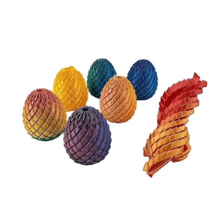 Balle de slime transformable créative jouet de décompression pour les doigts nouveau modèle d'oeuf de dragon à rotation et déformation pour adultes et adolescents occasions spéciales