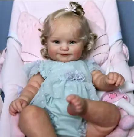 Miaio Kit de poupée bébé Reborn vierge corps en vinyle 20/24 pouces Maddie non peint pièces de poupé