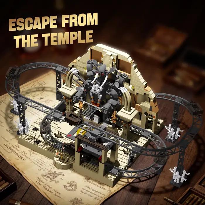 Jeu de construction créatif sur le thème du film Escape from the Temp
