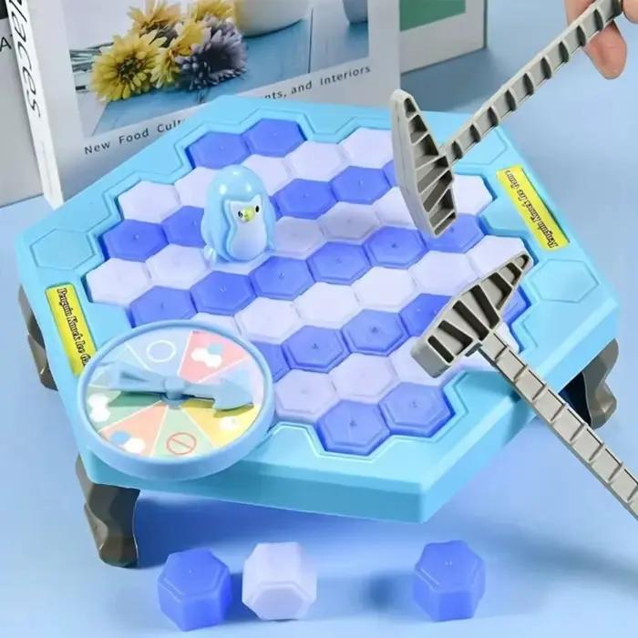 Mini Jeu Éducatif Interactif « Sauvez le Pingouin » : Blocs d'Équilibre