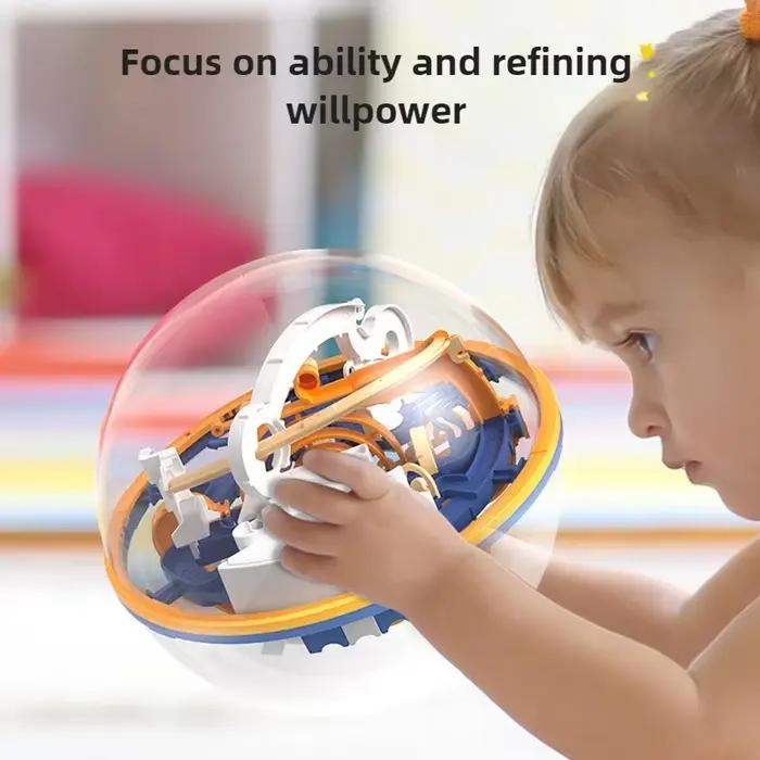 3D Puzzle balle labyrinthe jouet enfants défi jeu d'obstacles