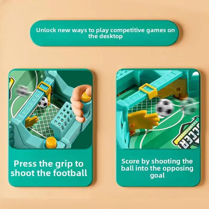 Jeu de Fête de Table de Football Macroupta Futsal Stadium Compétition de Football Jouets Interactifs Catapulte de Bureau Jeux de Famille