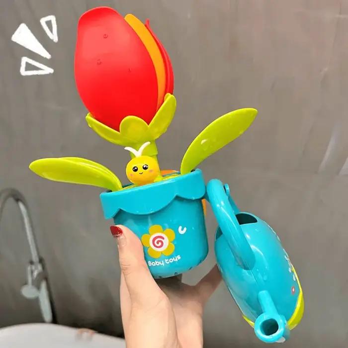Jouet de bain en forme de canard fleur roue à eau pour enfants baignoire de douche occasions spéciales