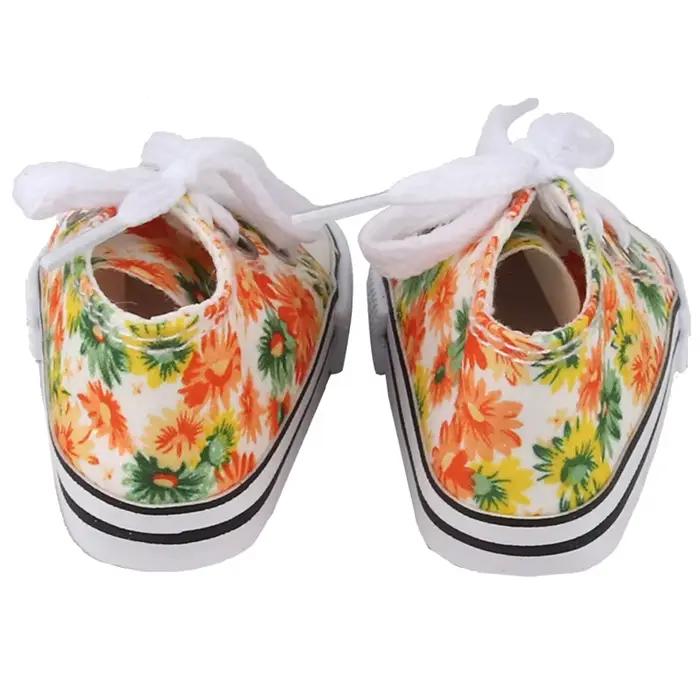 Chaussures de poupée en toile de 7 cm, 16 Styles, accessoires de vêtements, baskets pour bébé de 43c