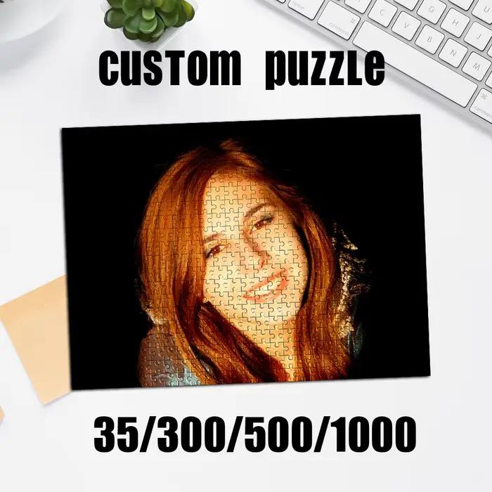 35/300/500/1000 pièces de puzzles photo personnalisés