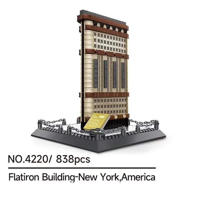 8 types de blocs de construction créatifs The Empire-New York, briques d'architecture, jouet de cons