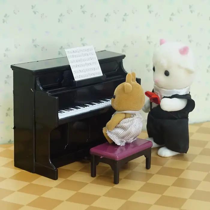 Piano miniature 1:12 avec tabouret et partition pour poupées jouets accessoires de maison de poupée occasion spéciale