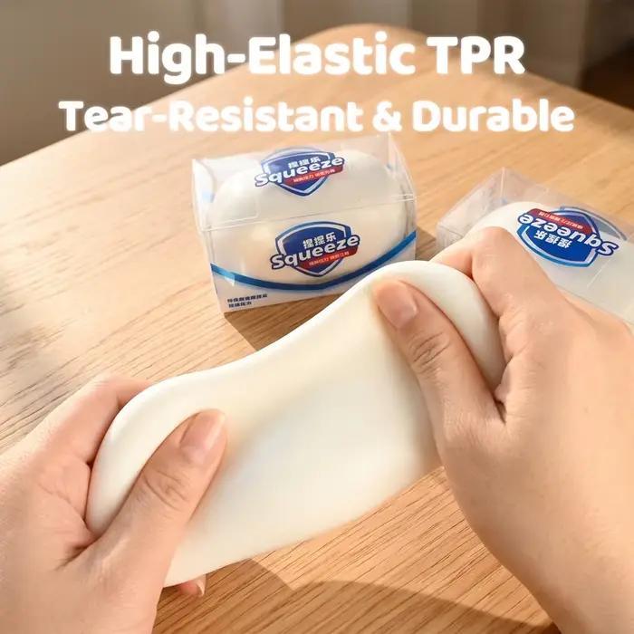 Jouet sensoriel réaliste en forme de savon, souple et compressible, à rebond rapide, pour soulager le stress, idéal comme cadeau pour adulte