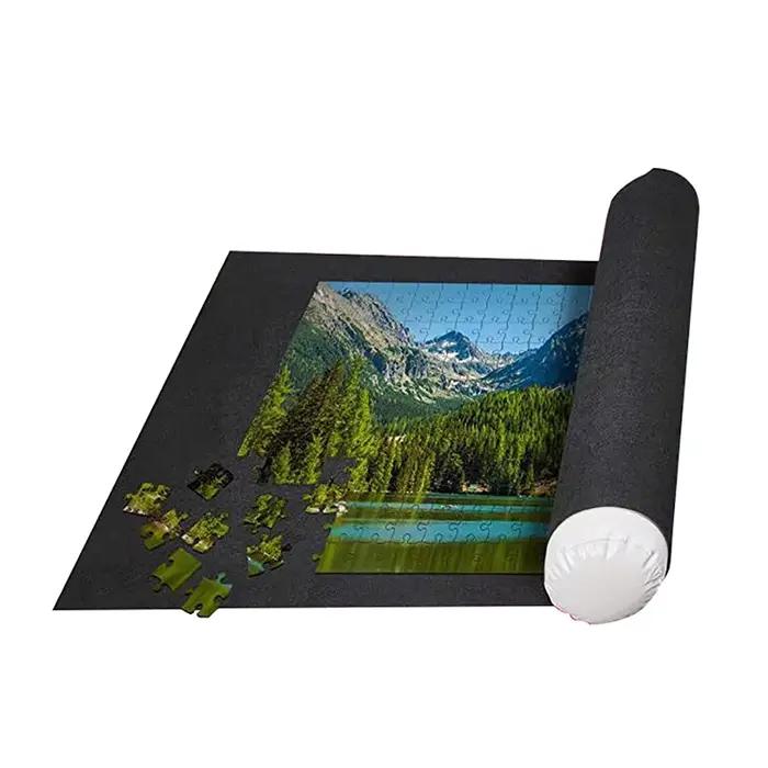 Tapis de puzzle en plastique robuste dessin animé pour passionnés de puzzles âge 14+ occasions spéciales et parties de jeux famille voyage