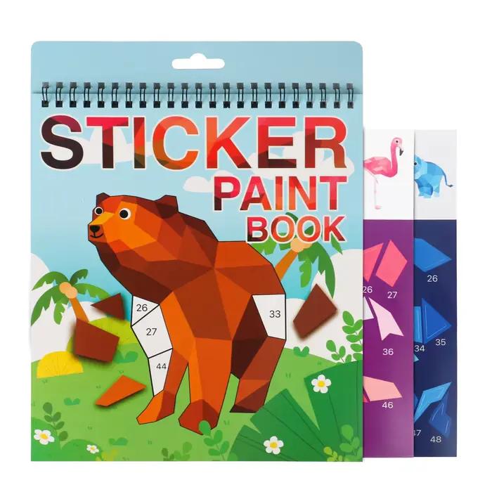 Livre d'autocollants artisanaux pour enfants âgés de 4 à 8 ans
