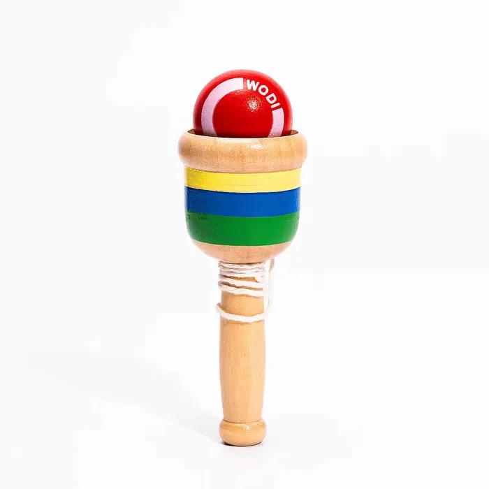 Jouet de compétence Kendama classique — Précision fabriquée en bois dur massif, améliore les compéte
