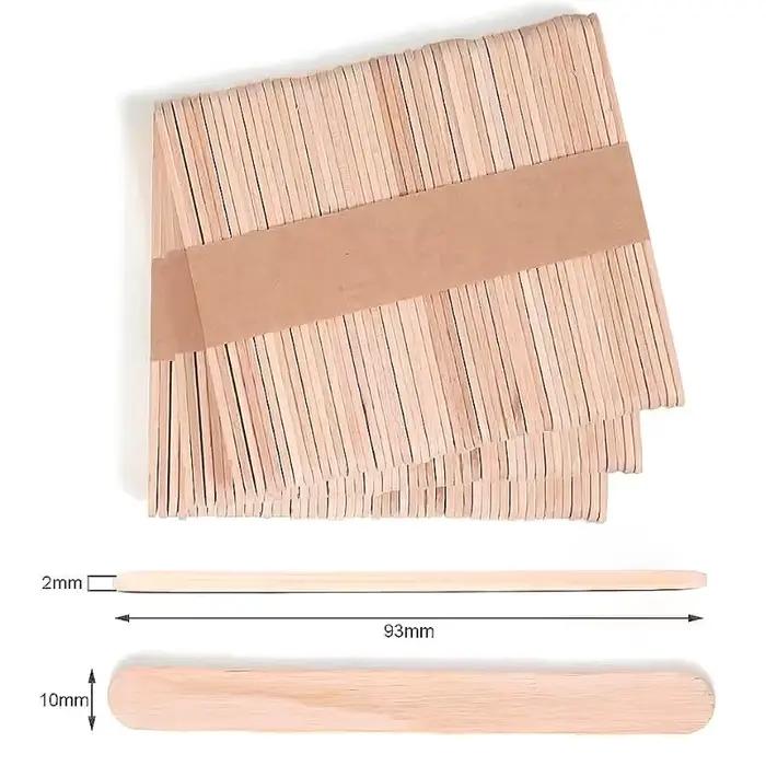 100 bâtonnets en bois pour glaces, cuillères à glace, outils d'artisanat et de décoration de gâteaux, bâtonnets en bois DIY
