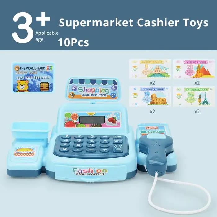 Simulation Shopping maison de trésorerie jouets jeu électronique éclairage et effets sonores supermarché caissier