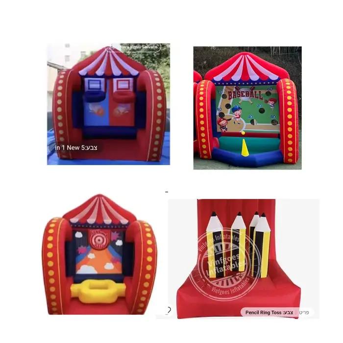 Livraison Aérienne Gratuite – Pack de Jeux Gonflables 5-en-1 pour Carnaval : Football