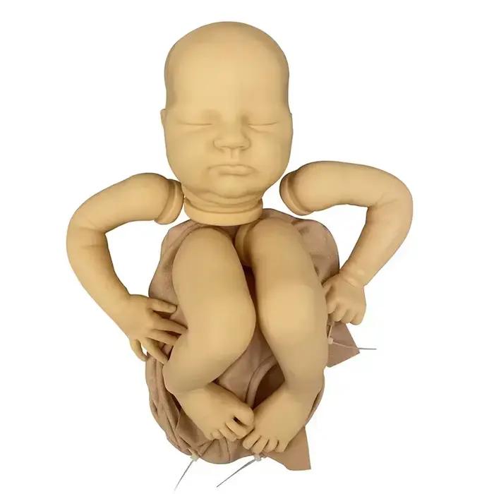 Poupées Bebe Reborn Quinlyn en vinyle souple, accessoires de jouet bricolage, pièces de beurre, 18 p