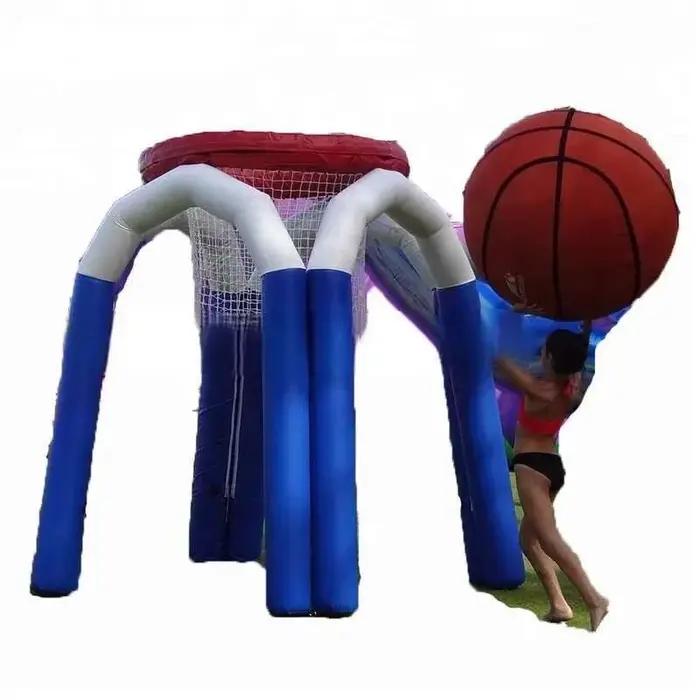 Jeu géant fait sur commande de sport de tir de basket-ball de cerceau de Iatable pour la partie dans le jardin