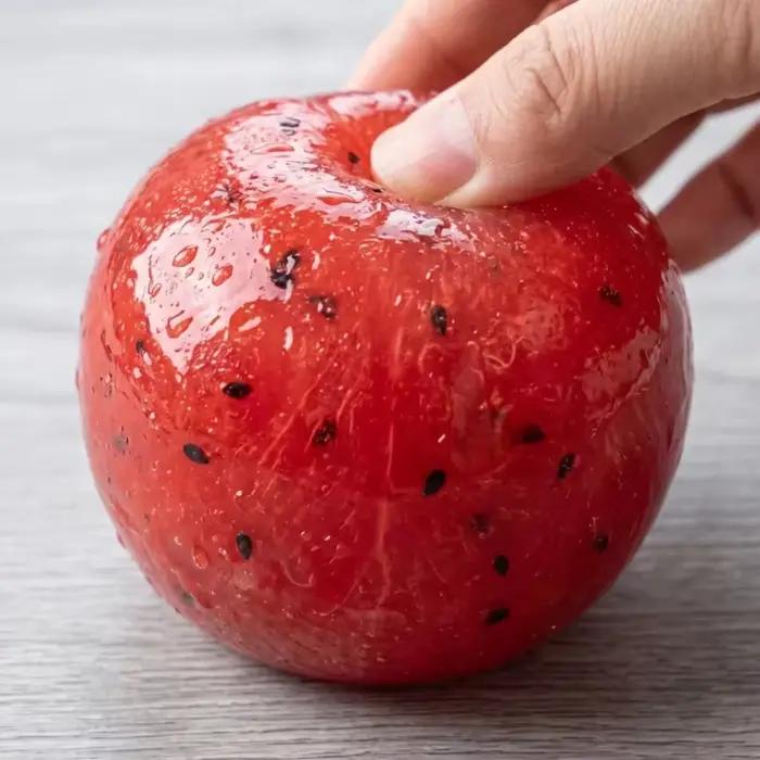 Jouet anti-stress souple et réaliste en forme de pastèque, à rebond lent, pour soulager le stress et l'ADHD, modèle de fruit réaliste, cadeau pour adulte