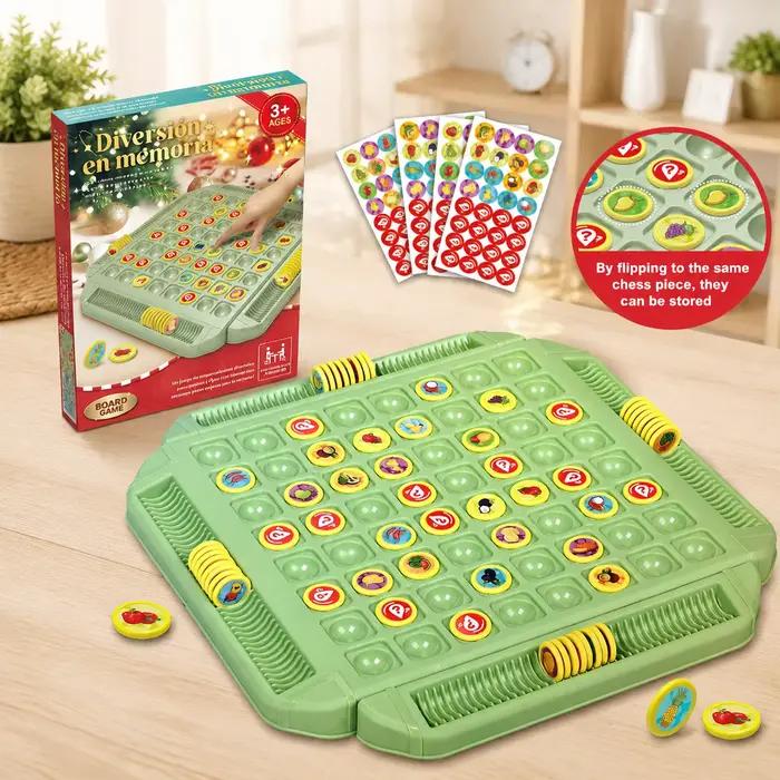 Jeu de société de mémoire et d'association de fruits puzzle éducatif multijoueur pour enfants et parents jouer ensemble occaions familiales amusantes éveil des sens et raisonnement logique durable et sûr avec pièces personnalisables et rangement intégré
