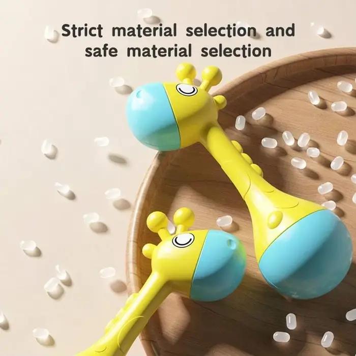 Hochet en plastique ABS en forme d'animal de compagnie pour bébé, jouet éducatif doux pour le développement moteur et sensoriel, cadeau pour nouveau-né et bébé en bas âge