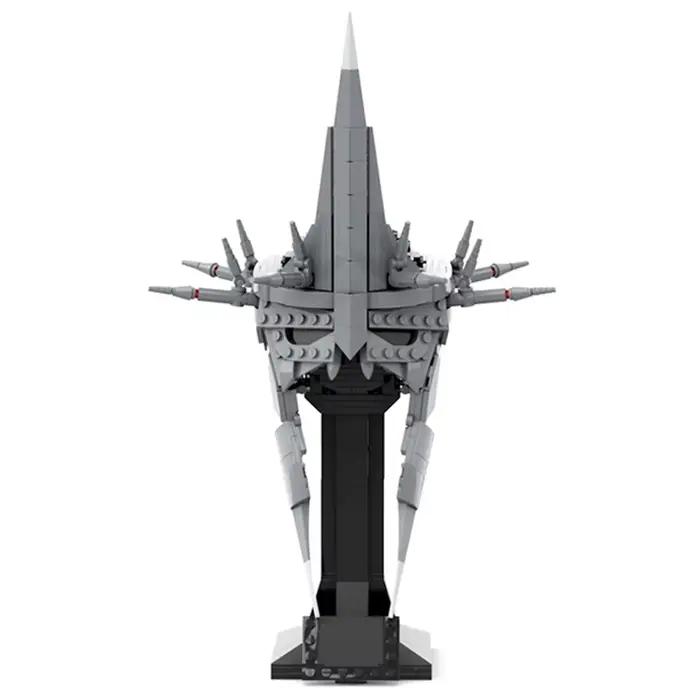 Ensemble de blocs de construction MOC Angmar Witch-King Helmet 578 pièces pour adultes et adolescents jeux créatifs et décoratifs occasions spéciales