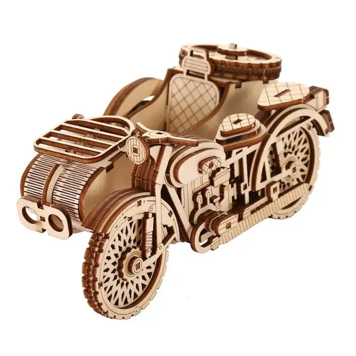 Tricycle rétro bricolage modèle de voiture Puzzle en bois 3D
