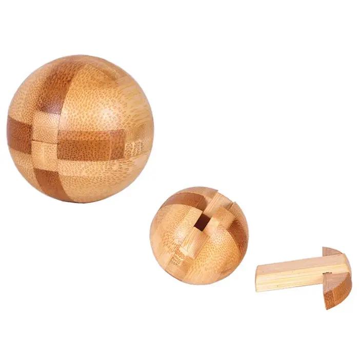 Kong Ming Lock en bois Lu Ban Lock IQ casse-tête jouet éducatif pour enfants enfants Montessori 3D P