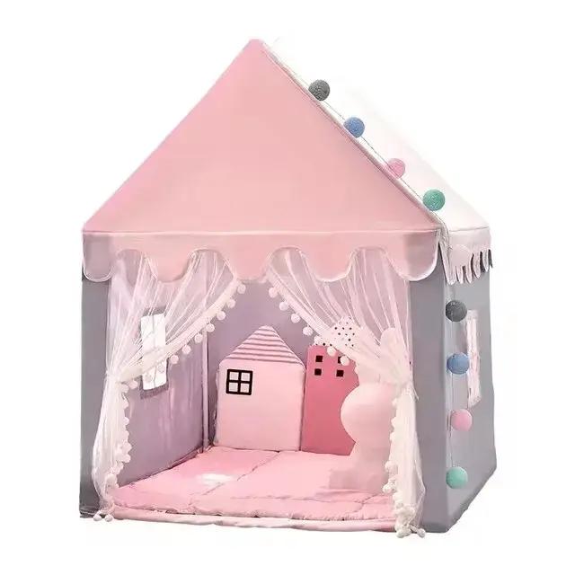 Tente pour enfants jeux d'intérieur et d'extérieur jardin Tipi château de princesse pliant Cubby jouets tentes Enfant