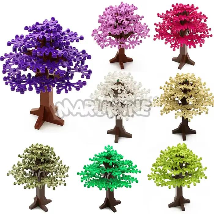 MARUMINE 90 pièces Ensembles de briques de construction en forme d'arbres Blocs MOC Plantes Naturell