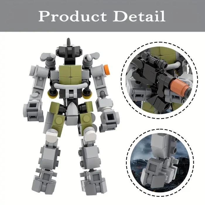 Kit de Construction de Robot MOC Armure Figurine d'Action Modèle de Construction Jouet à Collectionner pour Enfants et Adultes Occasion Spéciale Anniversaire Noël