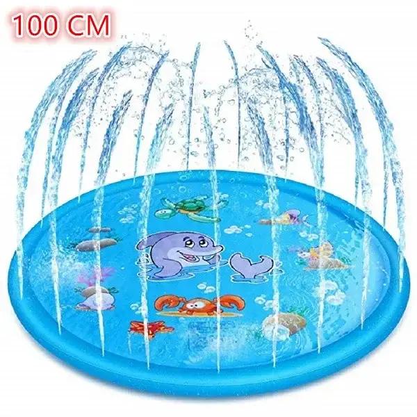 Jet d'eau froide gonflable pour enfants pelouse extérieure été animal marin arroseur jeu coule tapis de jeu baignoire en polymères jouets de bain