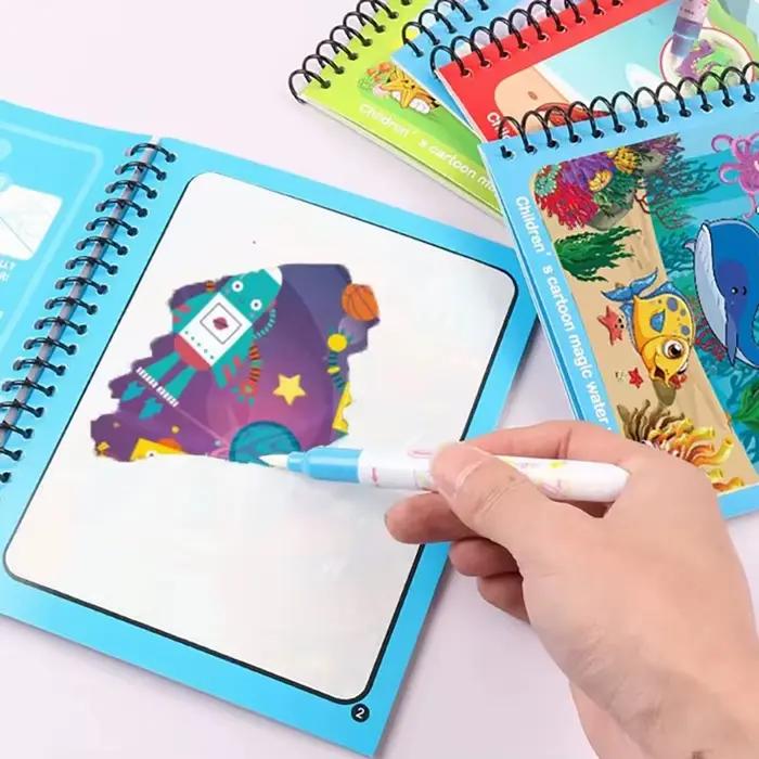 Livres de dessin à l'eau magique pour enfants, livres de coloriage, jouets de peinture pour enfants,