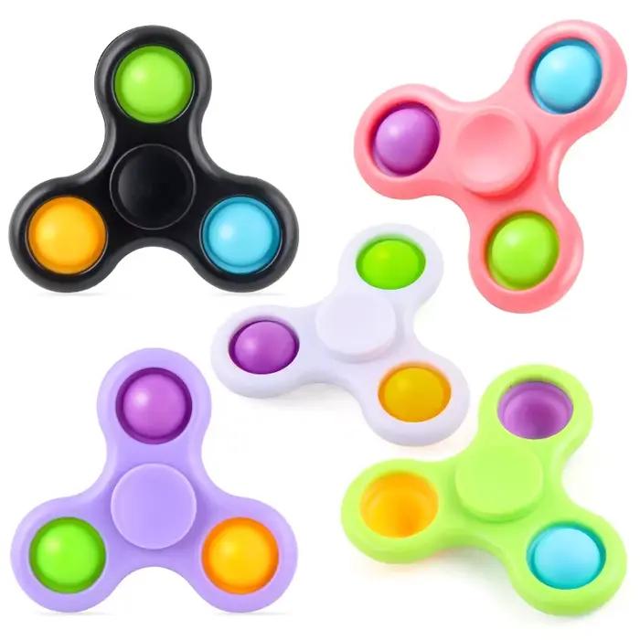 Nouveau Fidget Spinner jouets main doigt multicolore Spnining haut soulagement du Stress décompressi