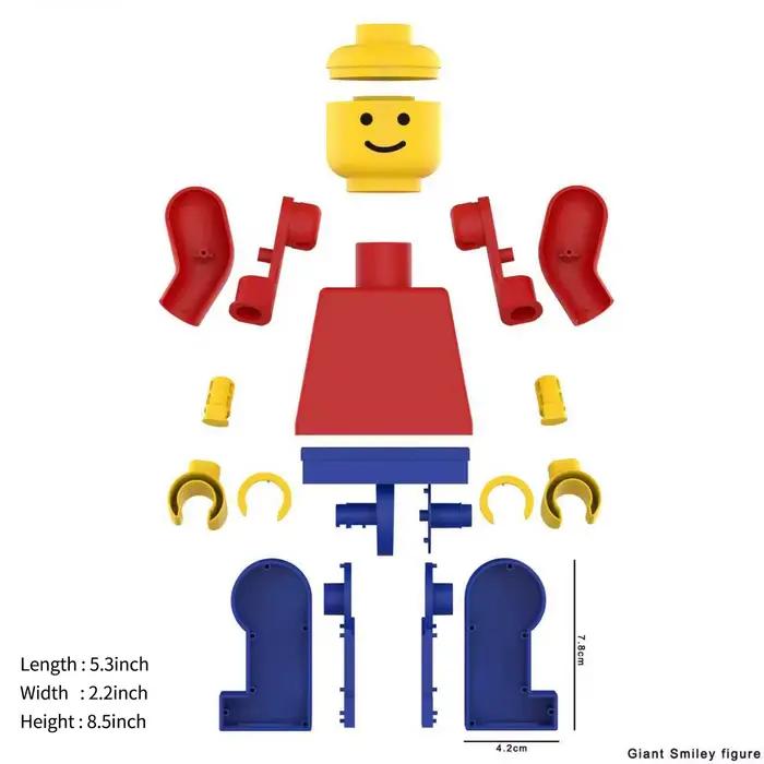 MOC – blocs de construction de Style Smiley géant, ensemble de jouets d'assemblage, briques créative