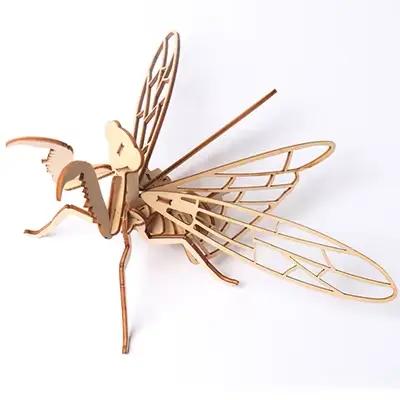 Puzzles 3D pour enfants, assemblage en bois, voiture, avion, modèle animal, jouet pour adultes, joue
