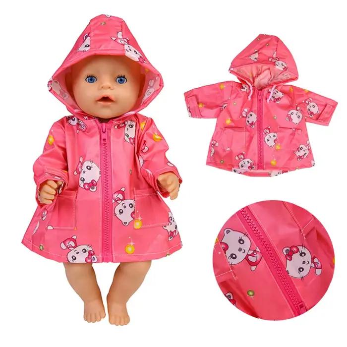 Vêtements de poupées 43cm, tenues pour bébé né, imperméable humanoïde 17 pouces, accessoires de poup