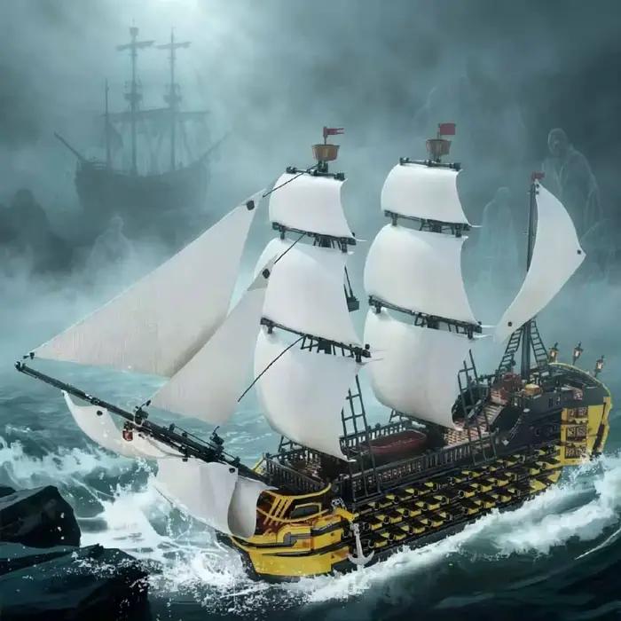 Blocs de construction de navire pirate du film Endeavour