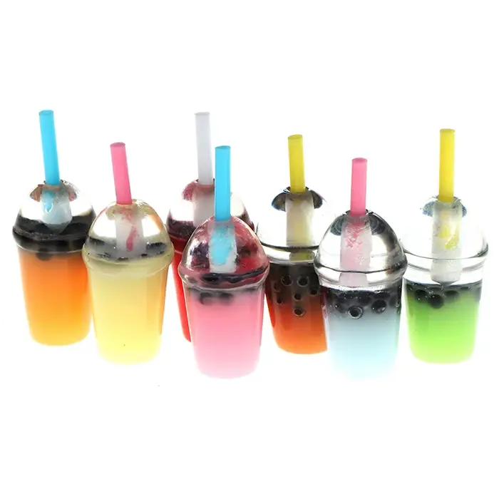 5 pièces 1:12 maison de poupée Miniature perle lait thé tasses poupées cuisine nourriture