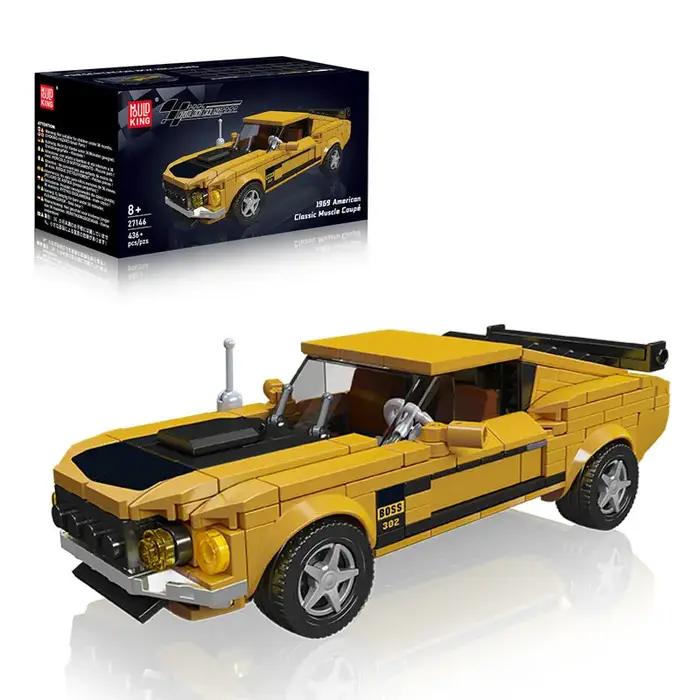 MOULD KING Modèle de Supercar en Blocs de Construction MOC Voiture de Course Rétro Muscle Car Jouet