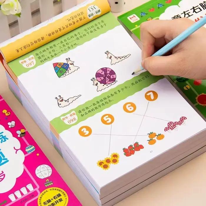 Livre de puzzle d'étude pour enfants de 2 à 6 ans, addition et soustraction, exercice de réflexion, formation, éducation précoce, livre d'images