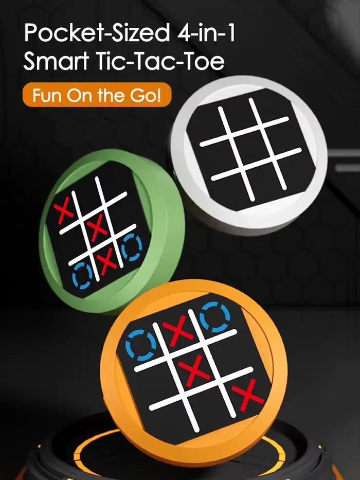 Jeu électronique Tic Tac Toe 5 en 1, Puzzle portatif, jeux de voyage portables pour enfants, jeux de société pour l'entraînement cérébral, cadeau