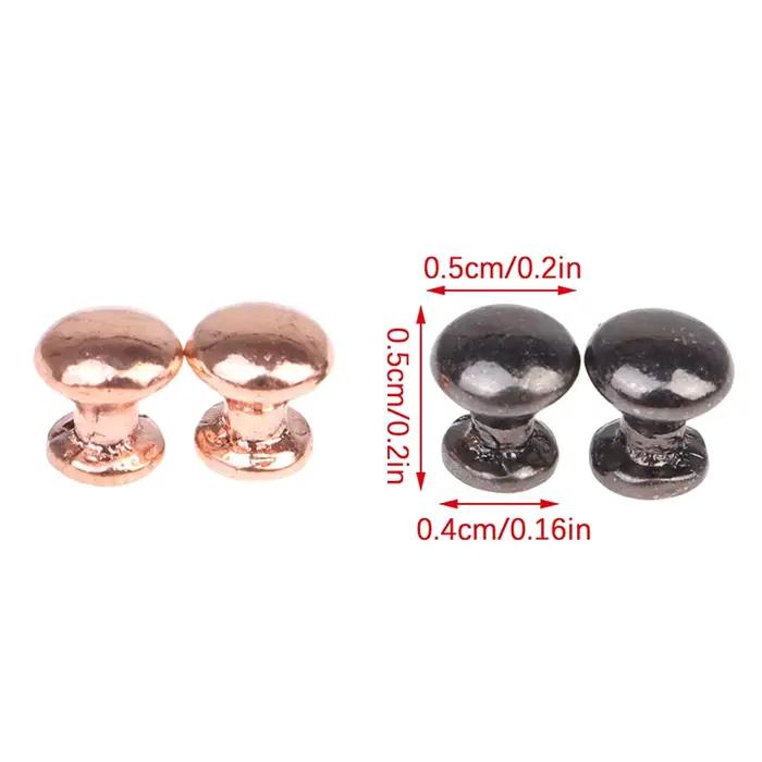 8 pièces 1:12 maison de poupée Miniature Antique Bronze armoire tiroir bouton meubles matériel poignées