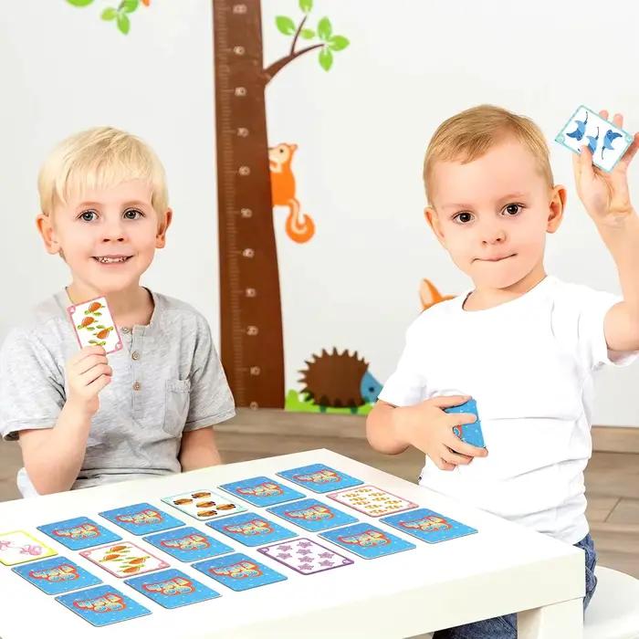 Jeux de cartes 2 en 1 pour enfants : jeu de cartes Go Fish