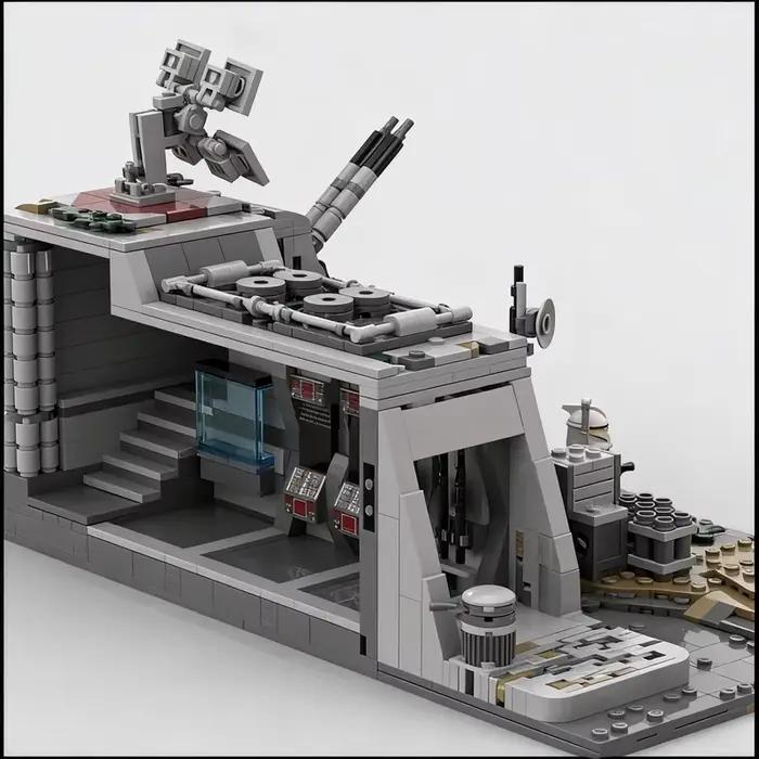 NOUVEAU Modèle de base MOC Republic Outpost 1198 pièces, Architecture de puzzle personnalisée, Jouet éducatif à assembler soi-même, Cadeaux populaires de collection
