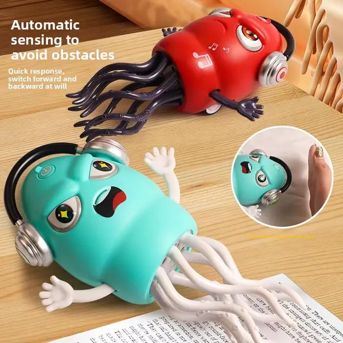 Poulpe Dansant Électronique pour Enfants, Jouet Interactif de Développement, Dessin Animé, Jouet Éducatif pour Tout-petits, Cadeau Créatif d'Anniversaire