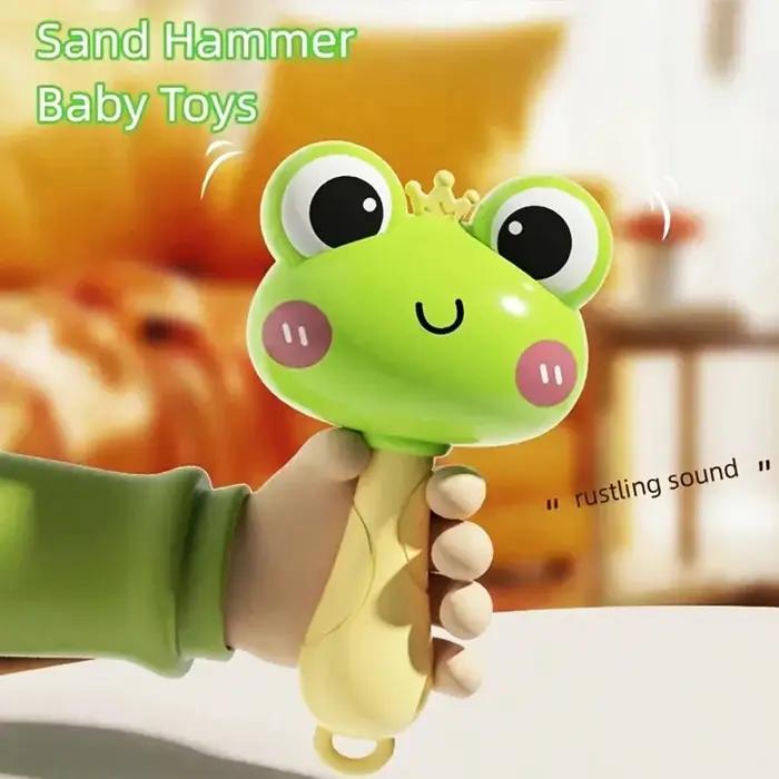 Hochet de dessin animé animal de compagnie en plastique ABS pour éveil sensoriel nouveau-né cadeau anniversaire noël